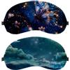 RODAILYCAY 2 mascherine per dormire, unisex, per dormire, acquerelli, foreste, montagne, blocco della luce, con cinghia regolabile, benda notturna