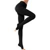 KINGJOZE Collant a compressione medica per vene Vericose edema Gradient Pression, 20-30 mmHg Calze a compressione opache tubo di supporto graduato per le donne (Open Toe-Black, Small)