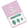MiZuh Yoni Egg Set Avventurina Yoni Egg Kege Ball 100% Giada Naturale Donna Kegel Esercizi Palline per l'igiene femminile forate e non forate, Set forato con scatola