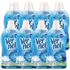 Samicash VERNEL Cielo Azzurro Ammorbidente Concentrato - Confezione Scorta da 8 Flaconi- con aroma fresco e duraturo fino a 24 ore, 60 lavaggi, 1080 ml ciascuno.