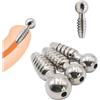 Generico Asta di sondaggio cava liscia in acciaio inossidabile, dilatatore speciale maschile per facilitare la minzione con 3 misure opzionali -D52IT (3 sizes combination)