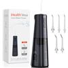 iHealth Vesa Water Dental Flosser Cordless: Irrigatore orale portatile con tecnologia Microbubble, 4 modalità, 5 punte, serbatoio da 300 ml, impermeabile IPX7 per un'efficace cura di denti, gengive e