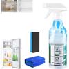 Hualabo Detergente multifunzionale per frigorifero di grande capacità, detergente per frigorifero interno ed esterno, deodorante spray per la pulizia del frigorifero, 500 ml (2 pezzi)