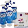 FEI FAN SET QUASAR VETRI CON ALCOOL: 2xTrigger 580ml + 2xRicarica 580ml + Panno In mIcrofibra Soft Multiuso