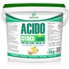Chemica Solutions Acido Citrico Anidro 100% E330 Naturale Multifunzione, Detersivo Pavimenti, Pulizia Calcare Lavatrice, Brillantante Decalcificante, Alimentare Barattolo da 5 Kg