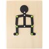 Shanrya Giocattolo Stick Man in Legno, Giocattolo Educativo Stick Man Puzzle Educativo per l'osservazione con 24 Carte per il Gioco Domestico