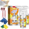 Gienslru Magic Brush Pro Spray Cleaner, detergente in schiuma spray da cucina, sgrassatore per cucina resistente, detergente multiuso in schiuma, per cucine, piani di lavoro, cappe da cucina, forni (5 pezzi)