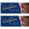 Fazer Karl Fazer Raspberry & Liqorice Milk Chocolate 2 Bars von 200 g 14,2 Unzen