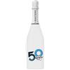 BRANDGIFT.IT Bottiglia Personalizzata Compleanno Santero 958 Spumante Extra Dry Perlage Floreale Bottiglie Personalizzate Anni Compiuti Ottimo Regalo Per Brindisi Originali (BLU, 50 ANNI)