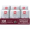 illy, Caffè all'Americana in Capsule Iperespresso Tostato INTENSO, 100% Arabica con Note di Cacao e Frutta secca, Gusto Pieno e Corposo, 6 Confezioni da 18 (108 Capsule Totali)