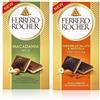 Zeus Party Kit -Ferrero Rocher- 2 Tavolette da 90 Grammi, Caramello Salato & Nocciola 70% Cocoa Extra Fondente + Nocciola e Noci di Macasamia al Latte