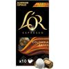 L'OR ESPRESSO Café Colombia Intensité 8 - 10 capsules en aluminium
