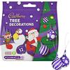 Cadbury - Decorazioni per albero di Natale, al cioccolato al latte, 72 g