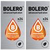 Generico SET 48 BOLERO DA 3 GRAMMI Mandarin Preparato istantaneo polvere solubile in bustine Sticks per Bevande con Stevia e Vitamina C e Senza Zucchero ideale per fitness e diete