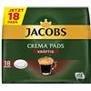 Jacobs Set di 5 confezioni da 18 cialde di caffè Crema Potente compatibili Senseo