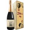 Bottle-Up Regalo festa del papà - Prosecco DOC personalizzato e cassa legno - Idea regalo uomo, festa del Nonno, compleanno papà (Vintage, Migliore del mondo)