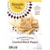 Simple Mills - Naturalmente la farina di mandorle senza glutine Crackers cracking pepe nero - 4.25 Once