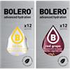 Generico SET 24 BOLERO bustine da 3 grammi 12 ice tea lemon limone + 12 Red Grape Uva Rossa Preparato istantaneo per Bevande con Stevia e Vitamina C e Senza Zucchero