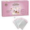 Doni Bomboniere Kit Confezione 1Kg Confetti Gusto Mix Frutta con Mandorla Ricoperta di colore Rosa + 50 pz Bustine Portaconfetti Trasparenti per Nascita Battesimo Compleanno Bimba Made in Italy
