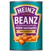 Heinz Fagioli al forno e salsicce di maiale di grandi dimensioni 415g