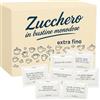ecodrinks - 500 Bustine Zucchero Monodose - Bianco Semolato in Pratiche Confezioni Monouso - Ideale per Caffè, Tisane e Dessert (4gr)
