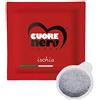 CUORE NERO CAFFE Cuorenero Caffè - 50 Cialde Caffè, Miscela Ischia, Cialde Compatibili ESE 44 mm da 7,5 g, Espresso Napoletano