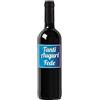 Bottle-Up Bottiglia con etichetta personalizzata di vino IGT Toscana Rosso - Idea regalo esclusiva e originale per compleanno (0,75L, Sfumato blu)