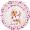 Generico Cialda per Torta COMUNIONE bimbo o bimba in FIBRA VEGETALE top qualita (Rosa, Ostia classica)