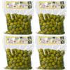 Terramia Olive Verdi Dolci di Sicilia Nocellara in Salamoia - Prodotto Artigianale da Azienda Premiata Ercole Olivario e Monna Oliva, Formato Scorta 2kg (4 Buste x 500g)
