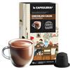 La Capsuleria CIOCCOLATA CALDA (160 Capsule) compatibili con Nespresso, 16 box da 10 capsule, bevanda densa e vellutata, intenso sapore di cacao, perfetta per riscaldare ogni momento, senza glutine (La Capsuleria)