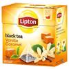 Lipton Piramide di tè nero vaniglia caramello bustine di tè di lusso con foglie di tè vere collezione esclusiva 4 scatole importate
