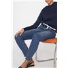 Tezenis Jeggings Vita Alta Effetto Push-up Donna Blu