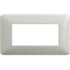 bticino matix placca 4 posti moduli bianco mostrina cornice portafrutto incasso bticino am4804bbn