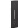 bticino living now cover per pulsante non interbloccato k4036 colore nero bticino kg05l