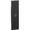bticino living now cover illuminabile simbolo luce un modulo colore nero bticino kg01a