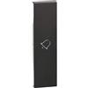 bticino living now cover illuminabile simbolo campanello colore nero bticino kg01d