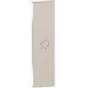 bticino living now cover illuminabile simbolo campanello colore sabbia bticino km01d