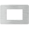 bticino JA4803EA placca matix go 3 moduli aluminium bticino JA4803EA