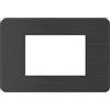 bticino JA4803EN placca matix go 3 moduli black nickel bticino JA4803EN