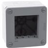 bticino matix go scatola ip40 2 moduli grigio bticino 28402g