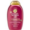 OGX Balsamo Cheratina Anti-Breakage + Keratin Oil, Balsamo ristrutturante per capelli danneggiati, Trattamento cheratina per capelli rovinati e soggetti a doppie punte, 385 ml