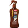 Babaria - Spray Olio Solare Bronze Monoï di Tahiti SPF15 | Acceleratore di Abbronzatura | Profumo Esotico | Resistente all'Acqua | Coral Friendly | Vegano | 200 ml