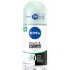 NIVEA Rotolo fresco invisibile bianco e nero antitraspirante, 50 ml