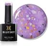 Bluesky Smalto gel per unghie, gel per fiori, glicine, BFL04, viola, lunga durata, resistente ai trucioli, (richiede asciugatura sotto lampada UV o LED)