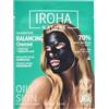 IROHA NATURE - Maschera Viso in Tessuto Riequilibrante e Idratante con Carbone e Acido Ialuronico | Purificazione Profonda per Pelle Pulita e Senza Imperfezioni | Risultati in 15 Minuti | 100% Vegana