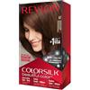 Revlon ColorSilk Colorazione Permanente Capelli Fai-da-te a Casa, Senza Ammoniaca e Arricchita con Cheratina, 47 - Castano Medio Intenso