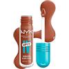 NYX Professional Makeup Gloss e Tinta Labbra Idratante 2in1, Idratazione fino a 12H, Con Vitamina B12 e Magnesio, Lip IV Hydrating Gloss Stain, Tonalità: 01 Caramel Drip