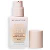 Revolution Beauty London Makeup Revolution, Skin Silk Serum Foundation, Light to Medium Coverage, Contains Hyaluronic Acid, F8.5, 23ml