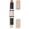 Revolution Beauty London Makeup Revolution Stick Contouring Duo, Contorno in Crema & Illuminante, Definisce gli Zigomi e Sculpe il Viso, Vegano e Cruelty-Free, Colore Medium, 2.4g