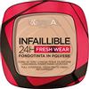 L'Oreal Paris L'Oréal Paris Fondotinta in Polvere Fresh Wear 24H, Formula A Lunga Tenuta, Alta Coprenza Matte e Pelle Opacizzata, Leggero sulla Pelle, Infaillible, Tonalità: 130 Beige Peau/True Beige, 9g